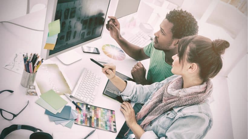 Dental team in discussion